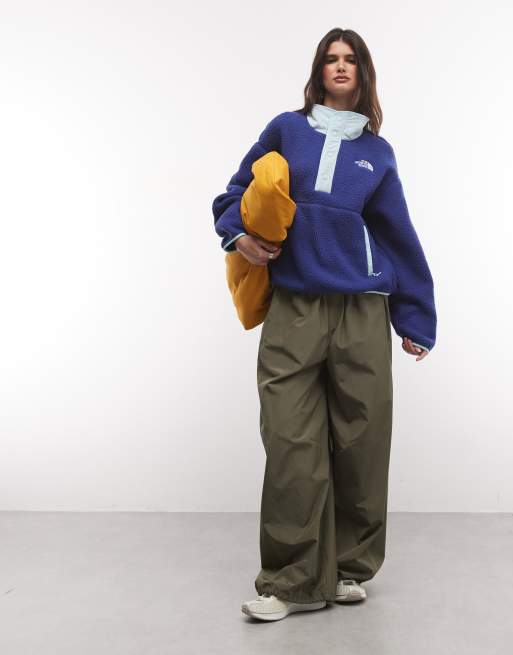 The North Face Cragmont snap button fleece in blue, 2 of 4