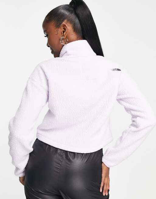 The North Face cropped high pile fleece in lilac | ASOS