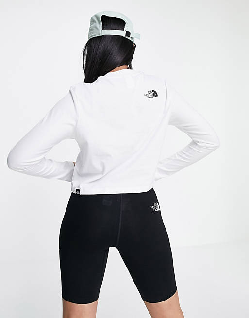  The North Face cropped long sleeve t-shirt in white Exclusive at  
