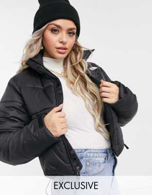 The North Face Cropped Saikuru jacket in black Exclusive at ASOS