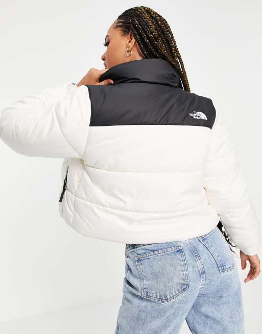 The North Face Cropped Saikuru in Exclusive jacket | at ASOS ASOS white