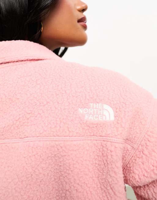 The North Face Osito cropped sherpa fleece in pink Exclusive at ASOS