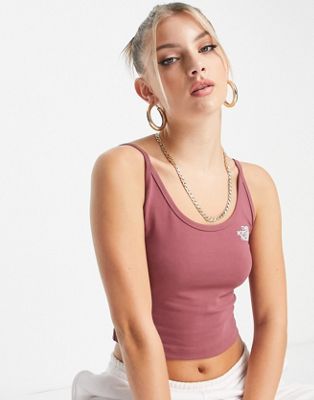 The North Face cropped strappy tank top in pink Exclusive at ASOS