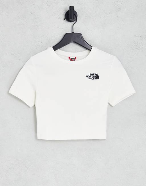 The North Face Cropped t-shirt in white Exclusive at ASOS 
