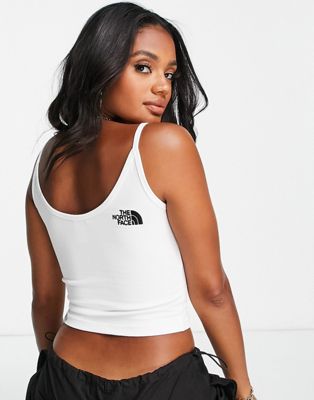 The North Face cropped tank in white