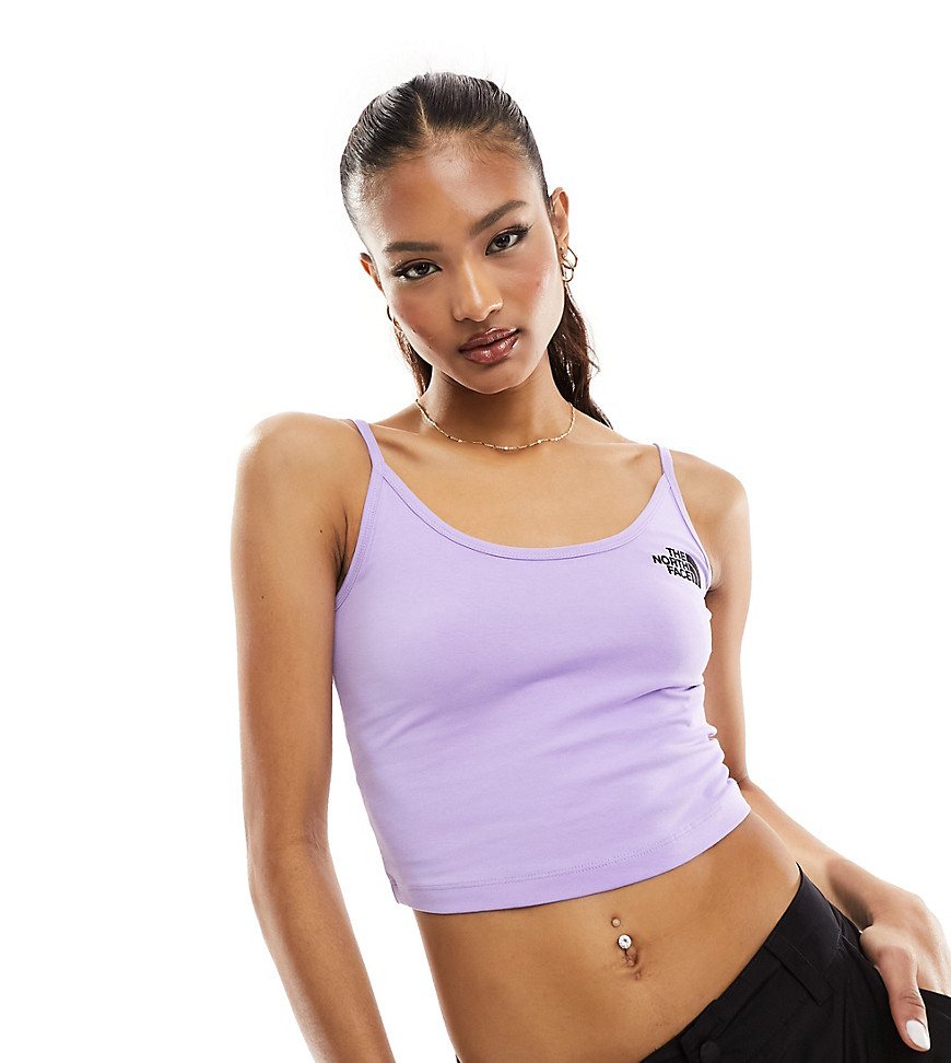 The North Face cropped tank top in purple Exclusive at ASOS