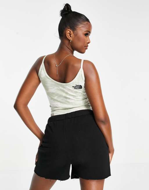 The North Face cropped vest in white/ beige tie dye Exclusive at ASOS , 2 of 4