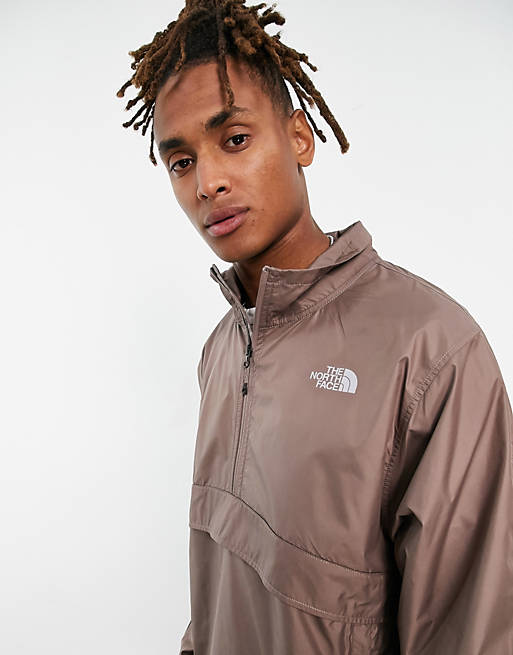 Onvermijdelijk Transparant vrachtauto The North Face Crosswinds 2000 overhead wind jacket in taupe | ASOS