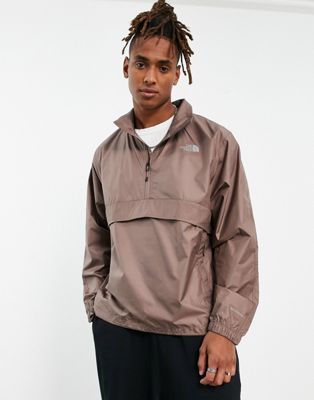 The North Face Crosswinds 2000 overhead wind jacket in taupe