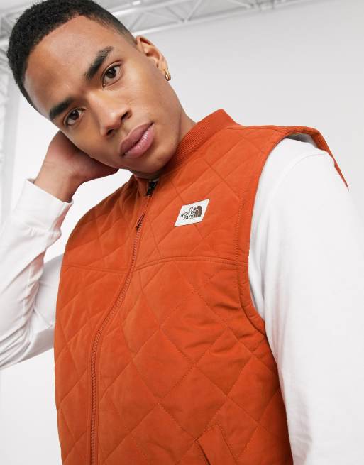 North face outlet orange vest