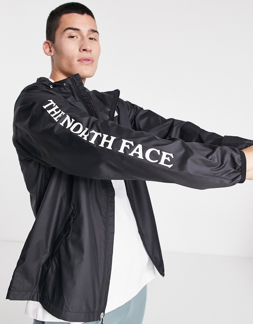 The North Face Cyclone Graphic Jacket In Black | ModeSens