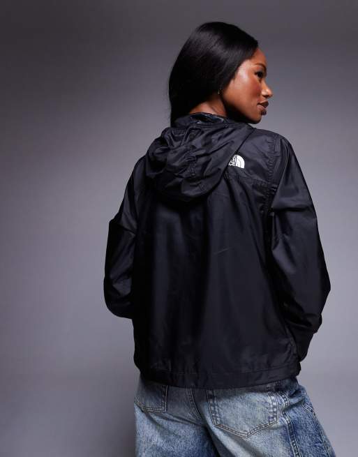The North Face Cyclone windbreaker jacket in black, 3 of 4