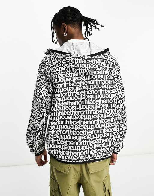 The north face black on sale and white hoodie