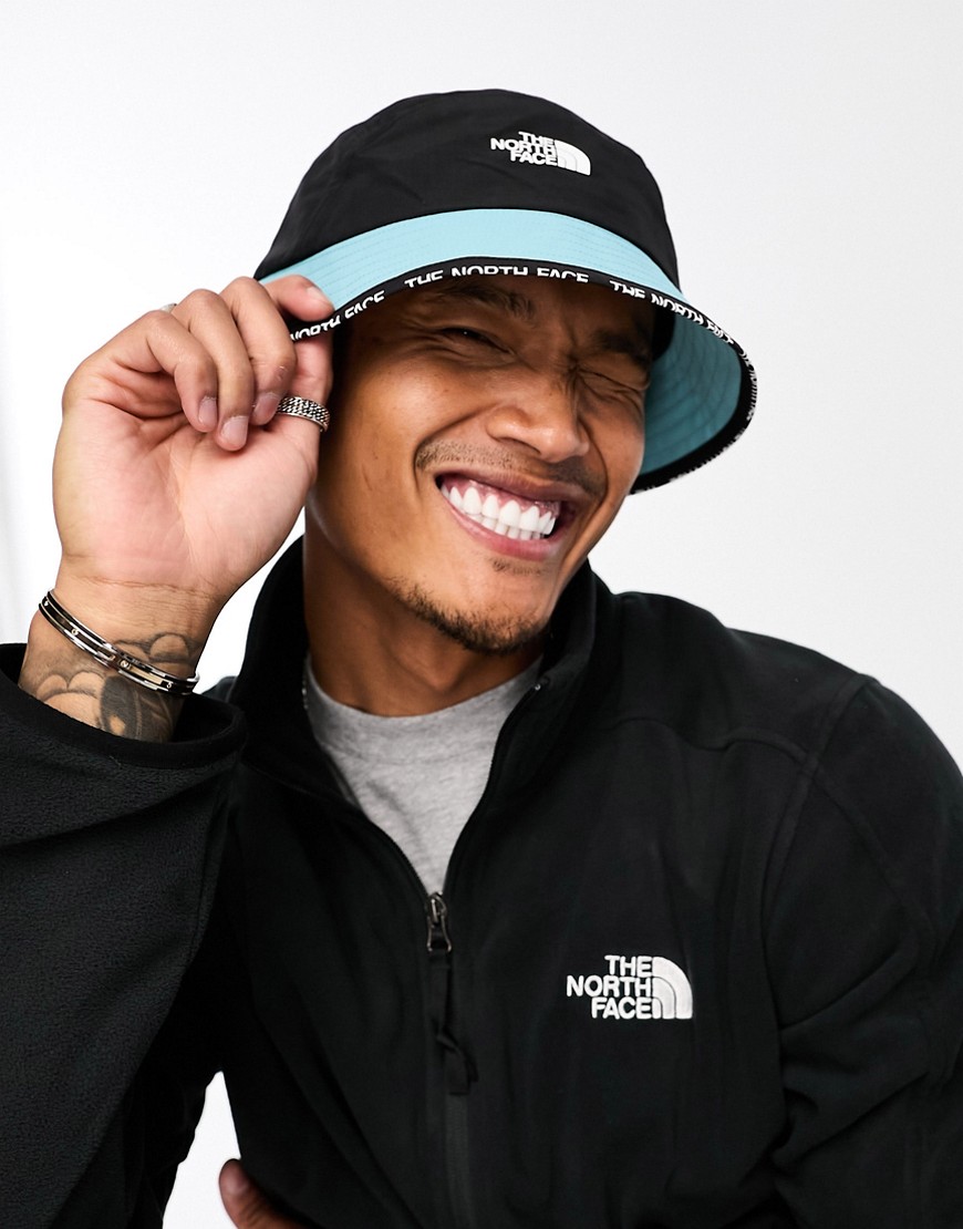 The North Face Cypress bucket hat in blue and black