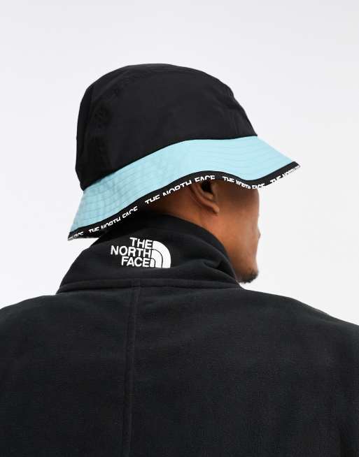 Black and blue store bucket hat