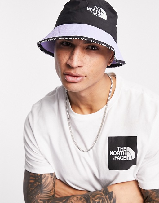 The North Face Cypress bucket hat in purple & black
