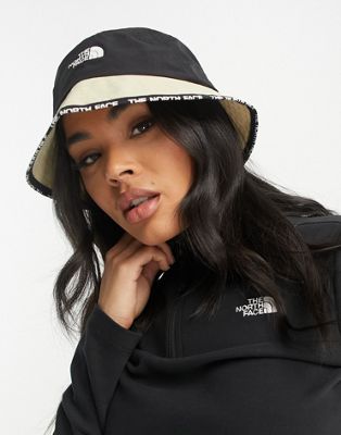 The North Face Cypress tech bucket hat in black and stone
