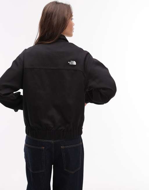 The North Face – Czarna kurtka z diagonalu, z kołnierzykiem, 4 z 4