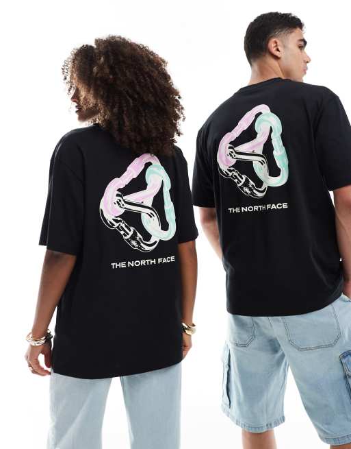 The North Face – Czarny T-shirt oversize z nadrukiem karabińczyków na plecach, 2 z 4