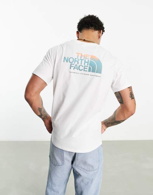 The North Face - D2 - T-shirt imprimé dans le dos - Blanc cassé