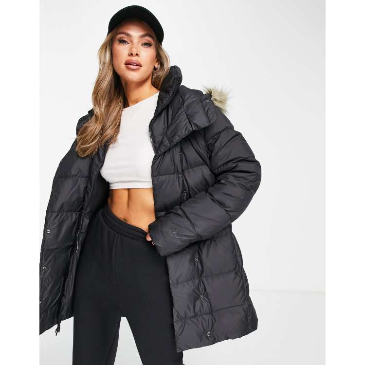 The North Face Dealio Down parka coat in black