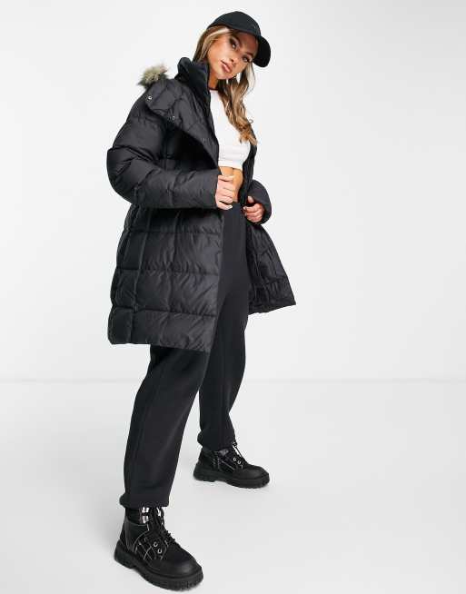 The North Face Dealio Down parka coat in black