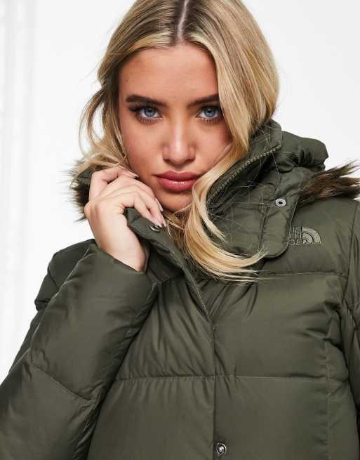 North face sale taupe green