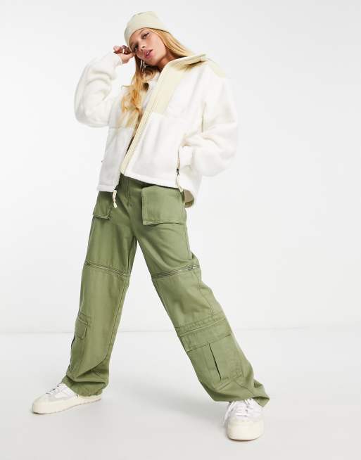 The North Face Denali 1994 retro relaxed fit zip up fleece jacket in cream , 4 of 4