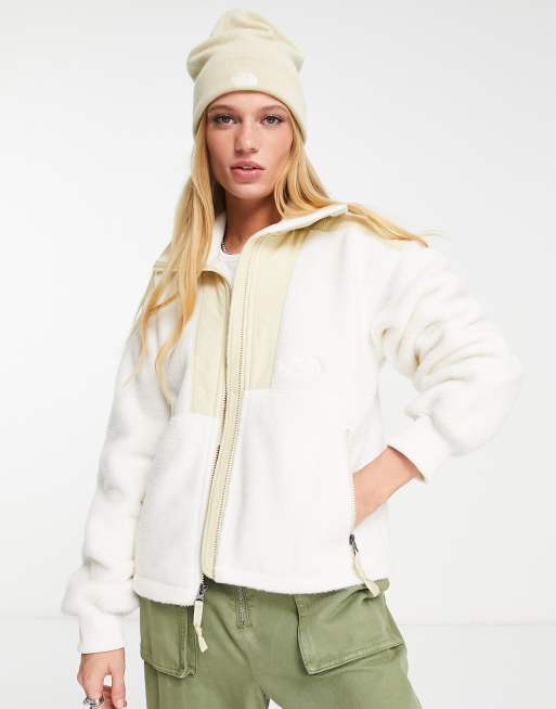 North face denali on sale white