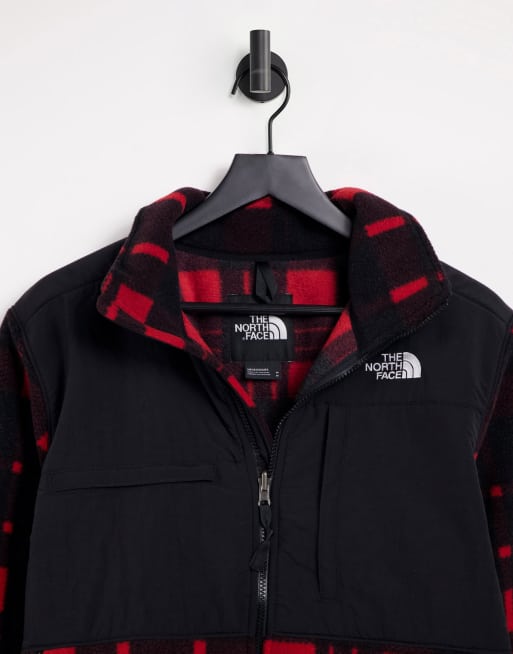 North face red store plaid jacket