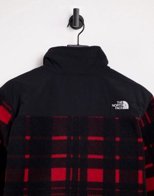 north face red plaid