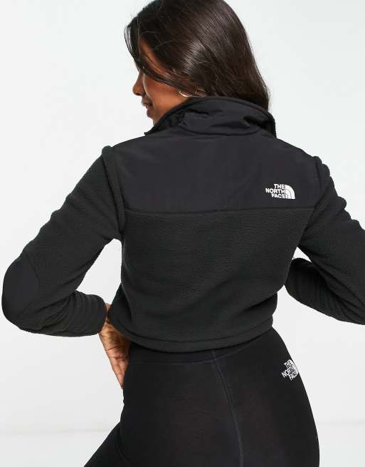 The North Face Crop Denali Fleece in Black