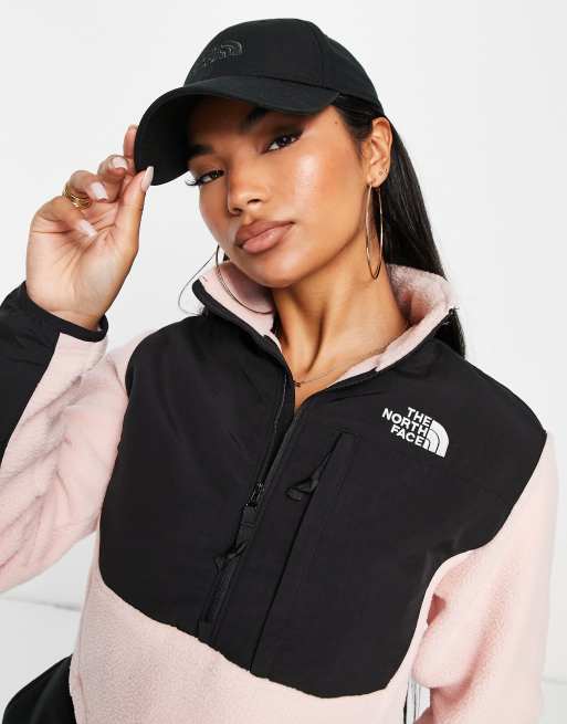 The North Face Denali cropped fleece jacket in pink