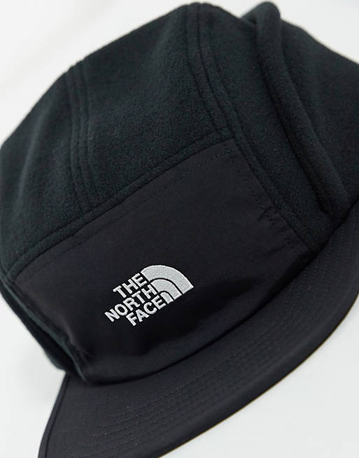 The North Face Denali earflap ball cap in black