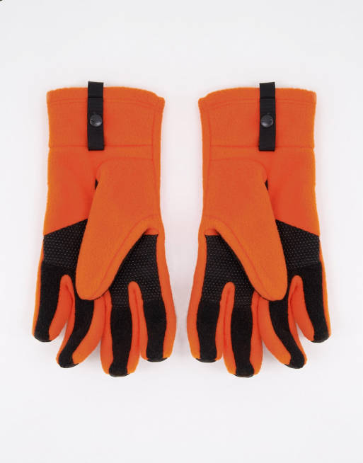 The North Face Denali Etip gloves in orange | ASOS