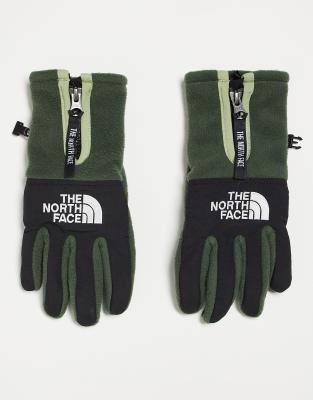 The North Face Denali Etip touchscreen gloves in khaki