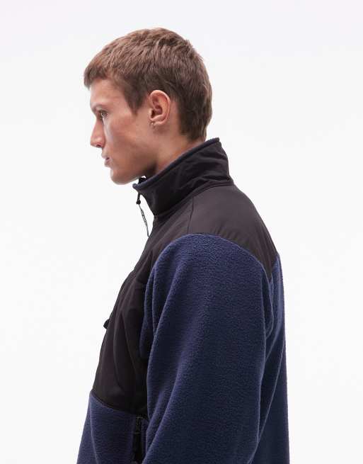 The North Face Denali fleece jacket in navy | ASOS