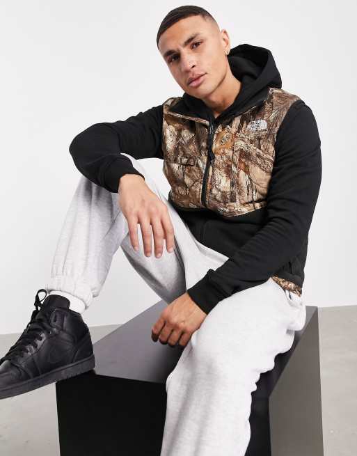 North face camo store gilet