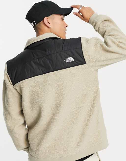 Beige north face on sale fleece