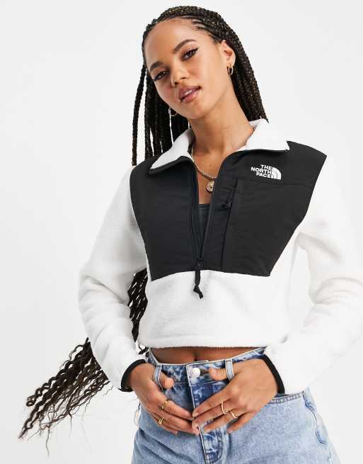 The North Face – Denali – Kurze Fleecejacke in Weiß