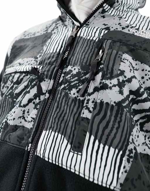 The North Face - Denali Polartec - Giacca in pile nero con stampa Yosemite, 2 di 4