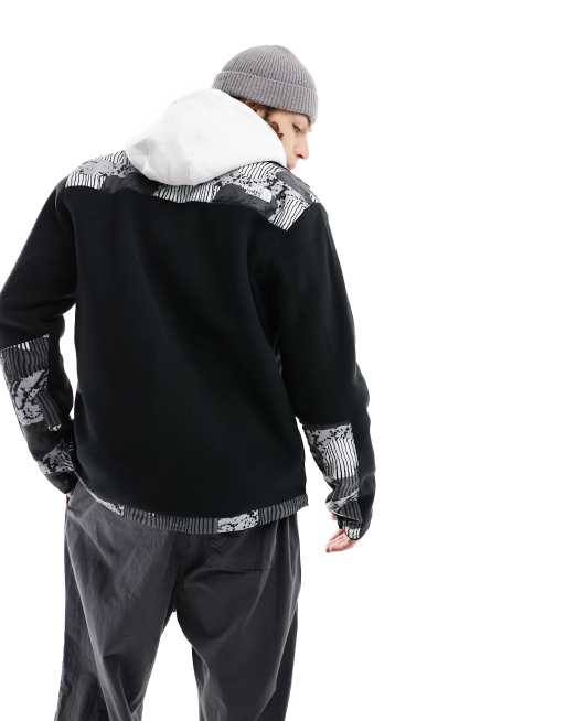 The North Face - Denali Polartec - Giacca in pile nero con stampa Yosemite, 3 di 4