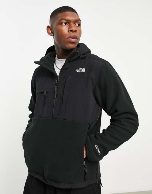 The North Face Denali Polartec overhead fleece jacket in black ASOS