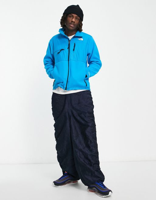 The North Face Denali Polartec zip up fleece in bright blue