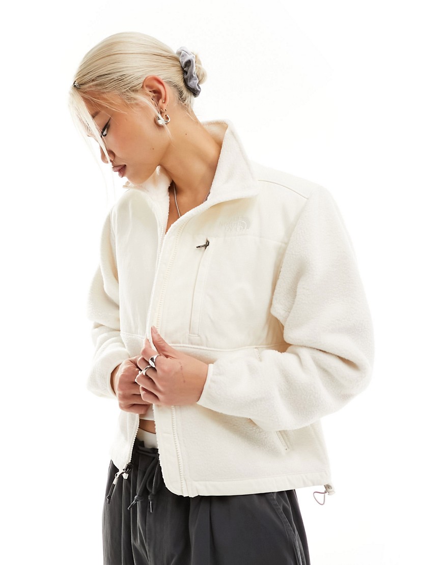 The North Face Denali Ripstop fleece jacket in off white