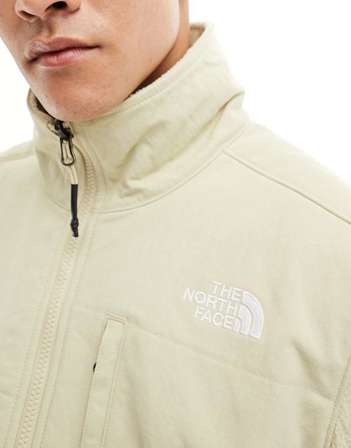 The North Face Denali Ripstop fleece jacket in off white