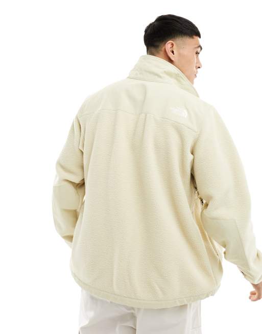 The North Face Denali Ripstop fleece jacket in off white ASOS