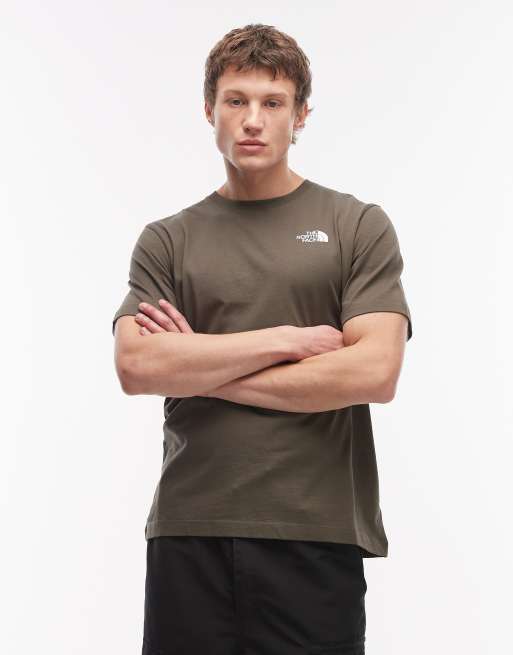 The North Face - Denali - T-shirt verde con stampa sul retro, 3 di 5