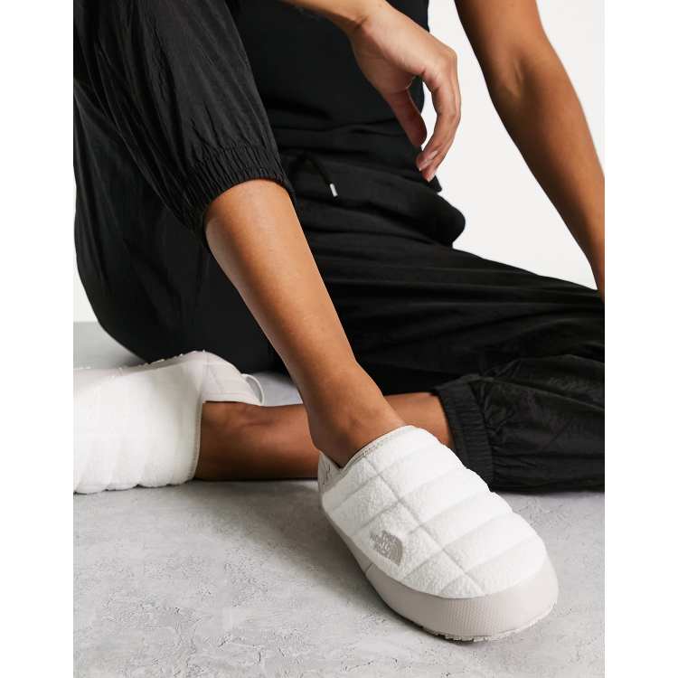 The North Thermoball Traction slipper mules white ASOS