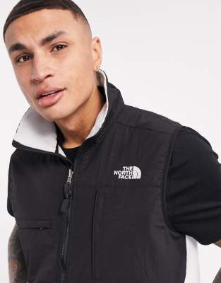 the north face denali vest in black